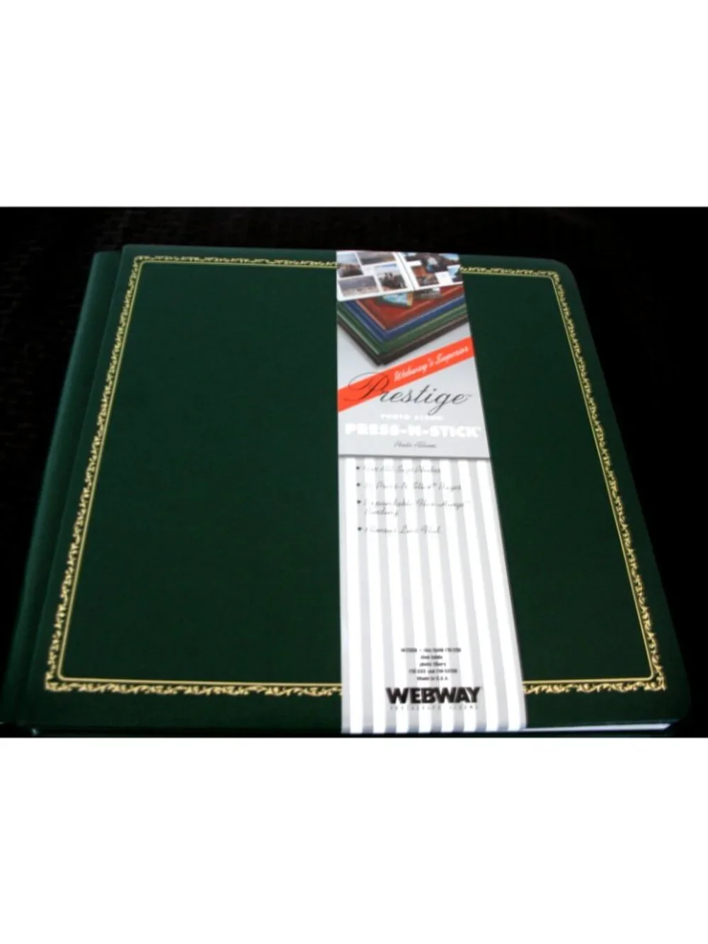 Webway Superiror prestige Scrapbook & Photo Album W-200A Green new.